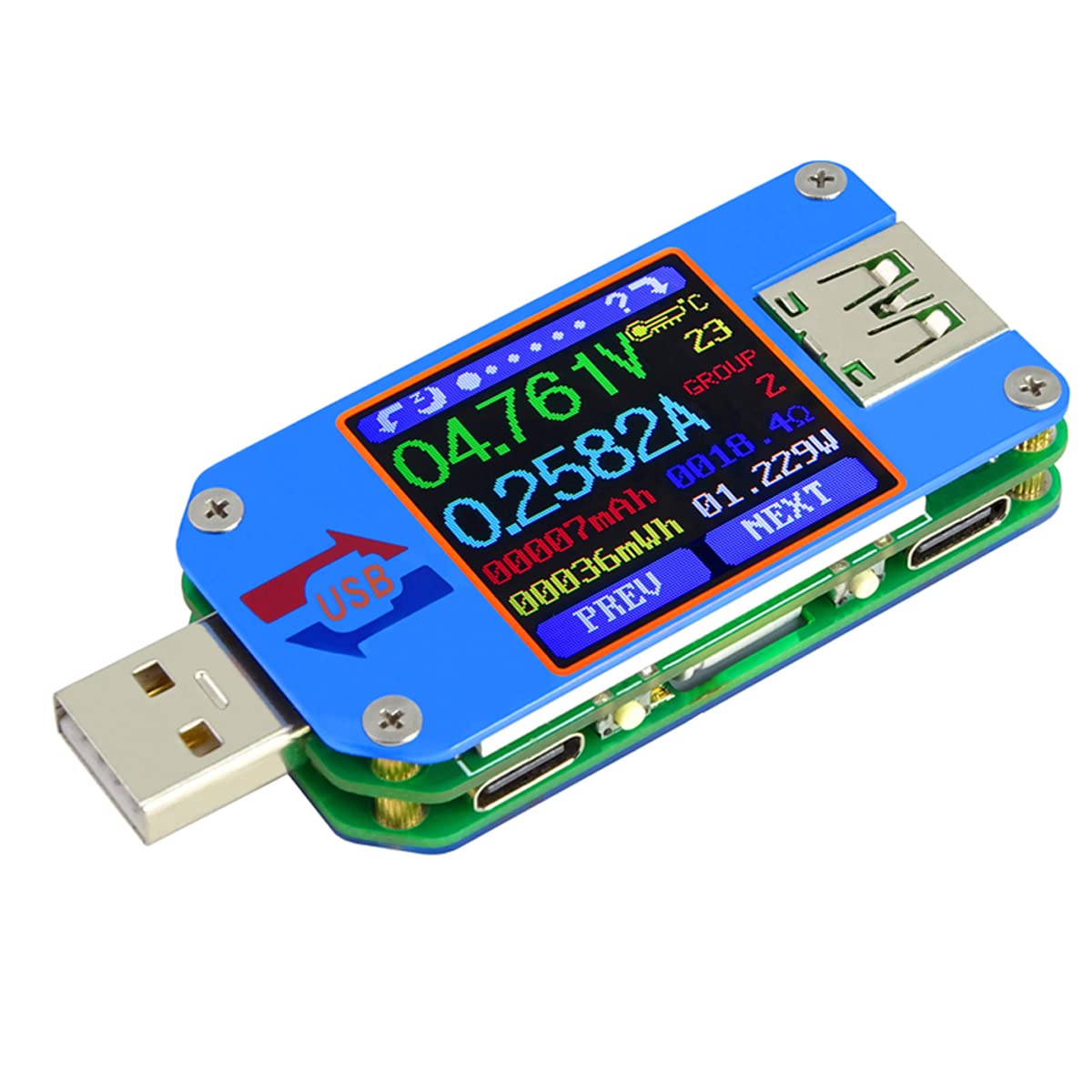 Usb Ammeter Tester - UM25 UM25C Meteran Tegangan dan Arus