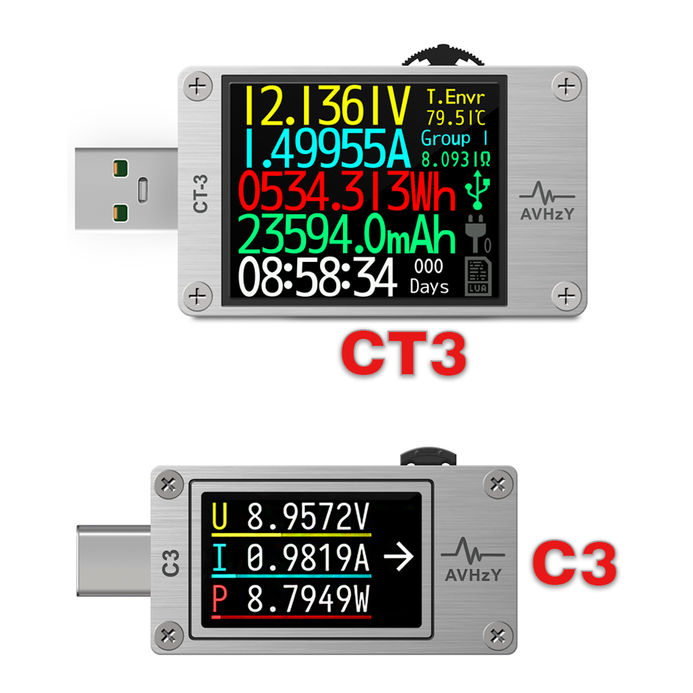 Usb Ammeter Tester - AVHzY USB 3.1 Meteran Daya Multimeter