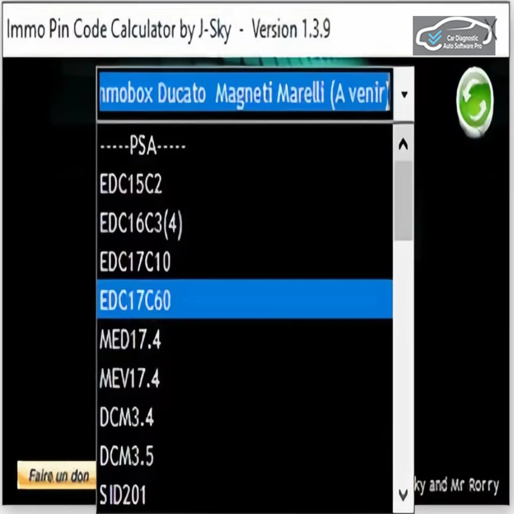 Electronics Repair Book - Kalkulator Kode PIN IMMO V1.3.9 Alat