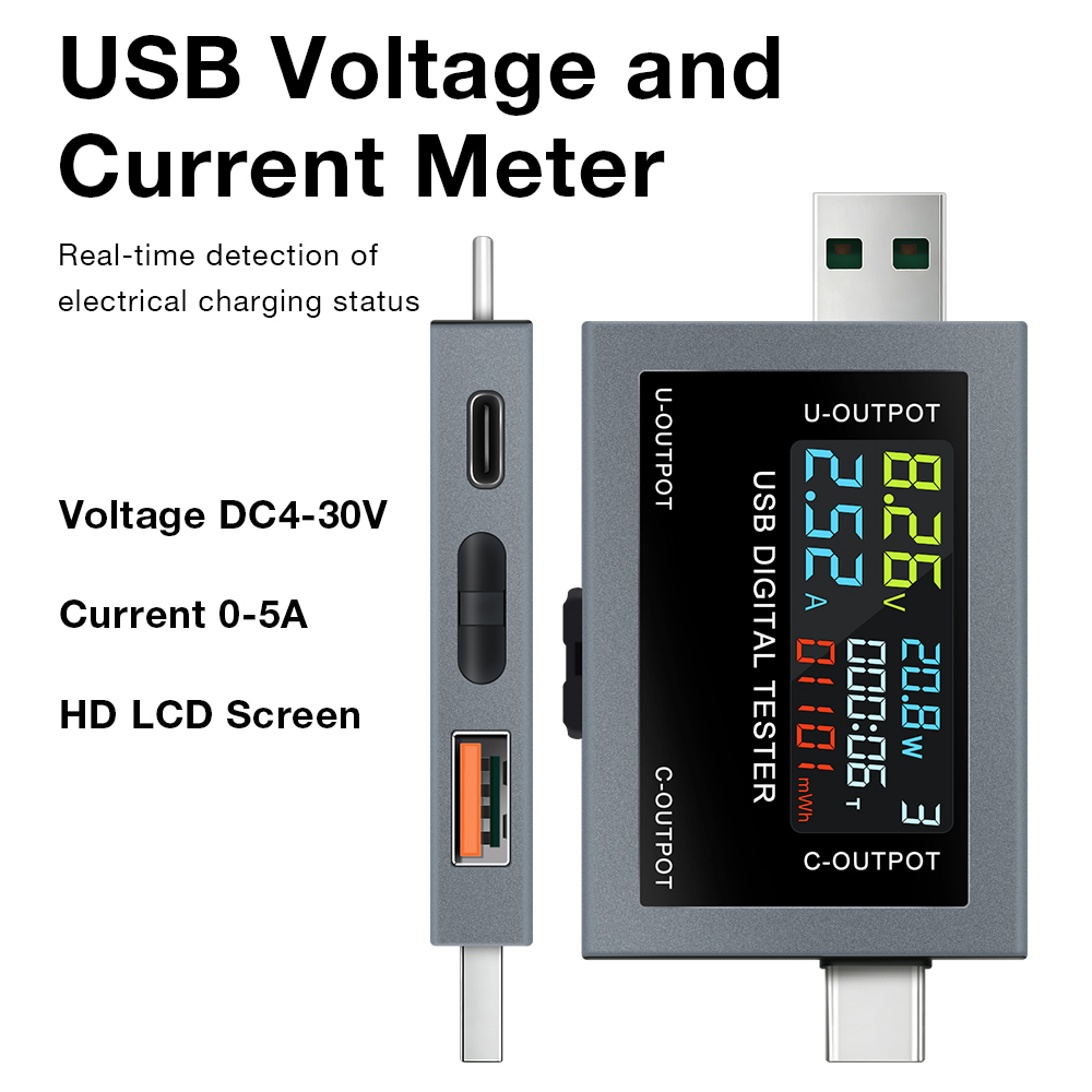 Usb Ammeter Tester - Penguji Pengisian Daya USB Tipe C