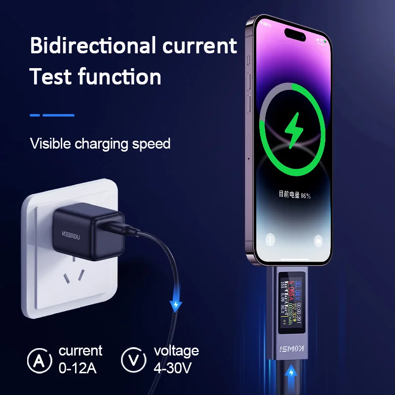 KWS-2302C USB Tester multi-fun - Usb Ammeter Tester ulasan dan harga