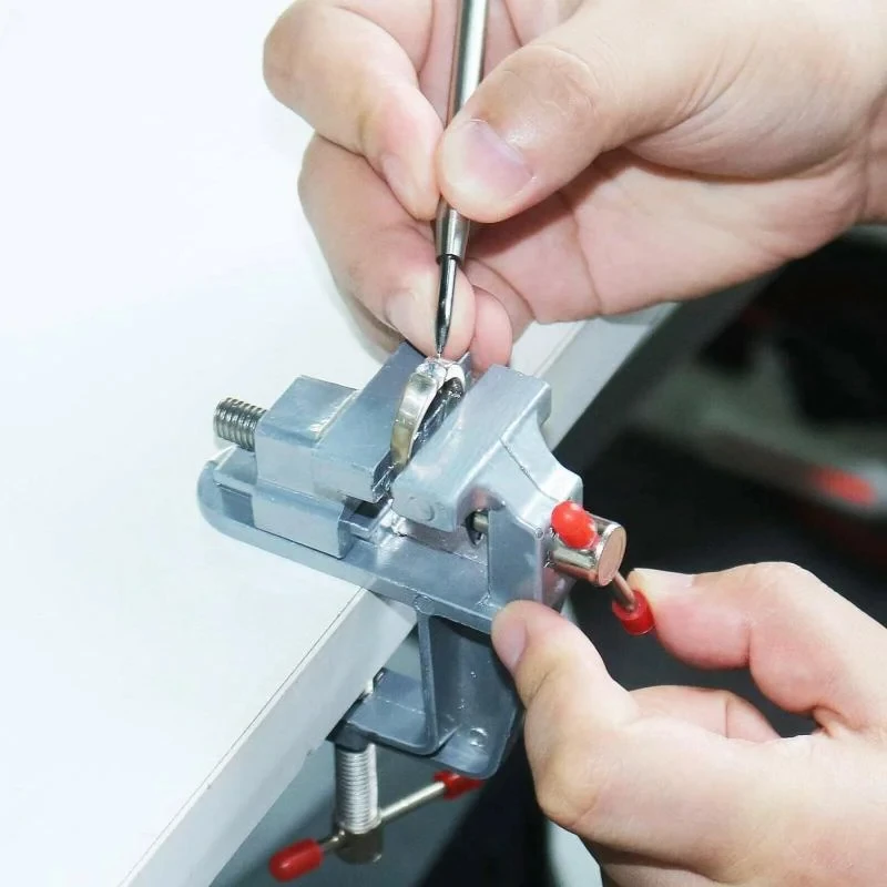 Klem meja Mini, ragum bangku M - Electronics Repair Hobby ulasan dan harga
