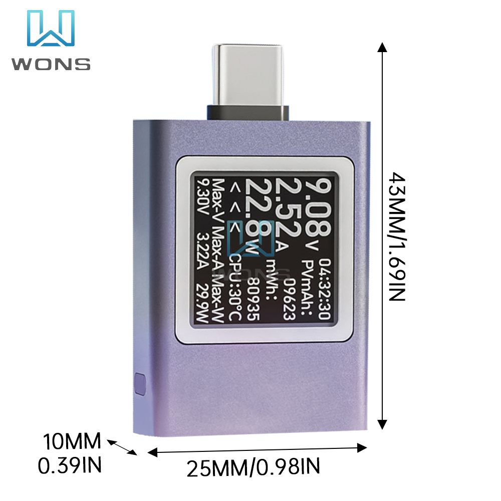 Penguji Voltmeter USB tipe-c,  - Usb Ammeter Tester ulasan dan harga