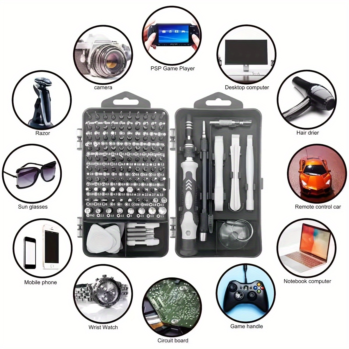 Set obeng 1/2 buah, obeng pres - Electronics Repair Book ulasan dan harga