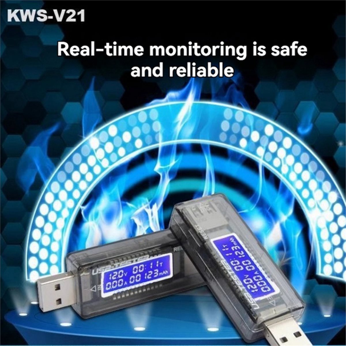 DT75BG KWS-V21 USB Tester QC2. - Usb Ammeter Tester ulasan dan harga