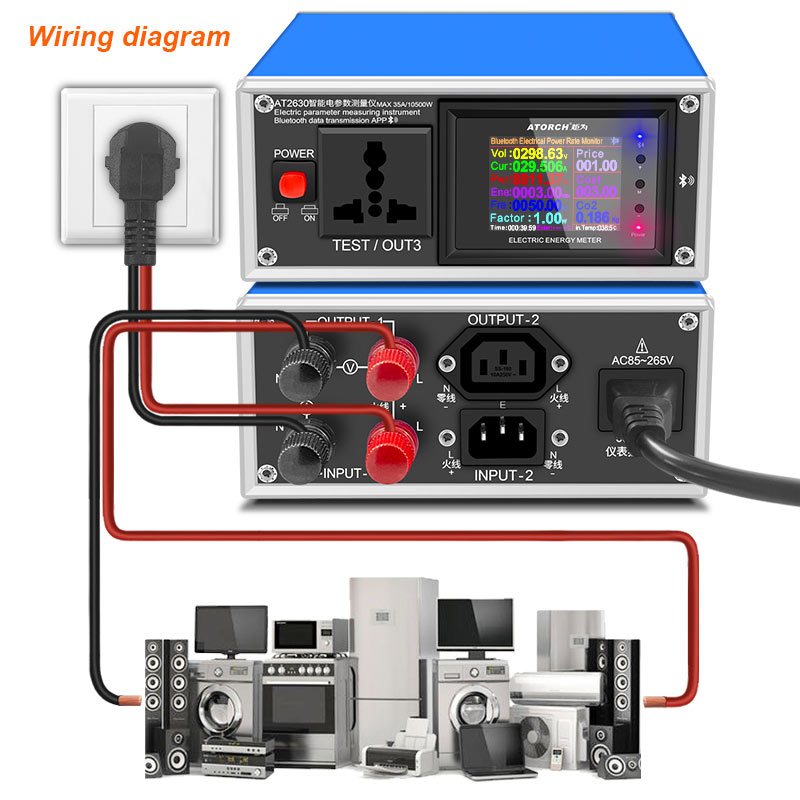 AT2630 AC Ammeter Voltmeter Di - Usb Ammeter Tester ulasan dan harga